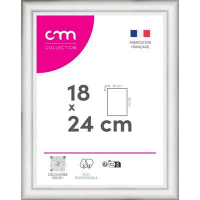 Cadre photo Bella cm Creation blanc mat l.22 x H.30 cm