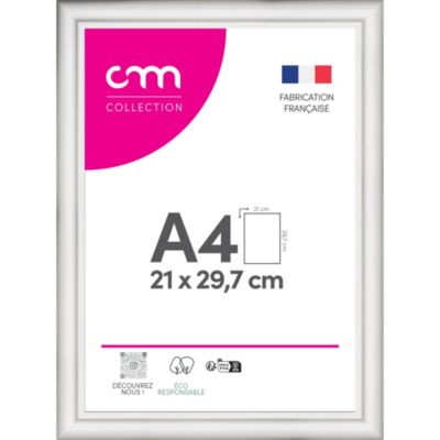Cadre photo Bella cm Creation blanc mat l.34 x H.25 cm