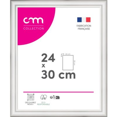 Cadre photo Bella cm Creation blanc mat l.28 x H.34 cm