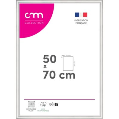 Cadre photo Bella cm Creation blanc mat l.54 x H.74 cm