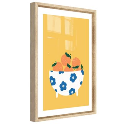 Image encadrée vitamine orange l.30 x H.40 cm