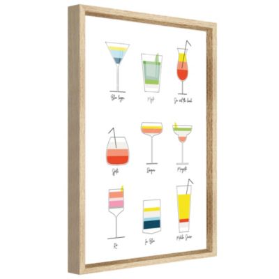 Image encadrée cocktail l.50 x H.70 cm