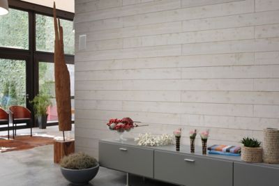 Lambris épicéa brut de sciage 205x10,5cm blanc (vendu à la botte)