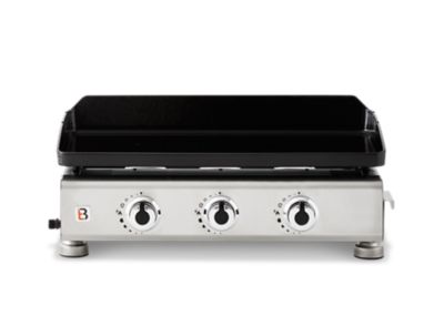 Plancha gaz Brasero Silvia II G 3 feux plaque fonte