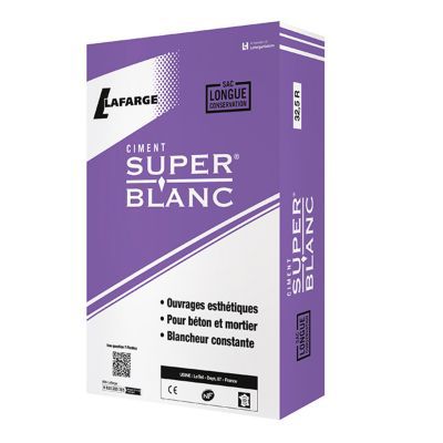 Ciment super blanc 25kg | Castorama