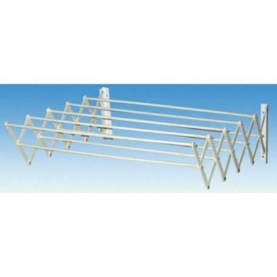 Séchoir à linge extensible mural - 10 barres de 60 cm