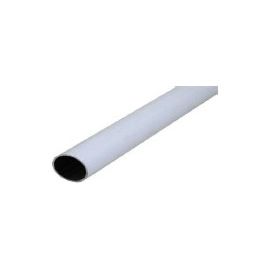 Tringle de penderie métal blanc Ø2,5 x 150 cm