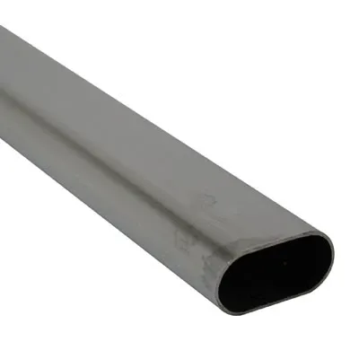 Diall - Tringle de penderie ovale acier chromé 1 m de 3 x 1,5 cm