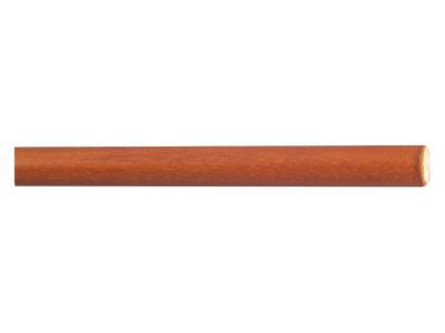 Barre à rideaux bois COLOURS Java merisier Ø35 mm x L.150 cm