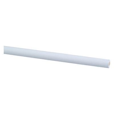 Barre à rideaux bois COLOURS Mikado blanc Ø20 mm x L.120 cm