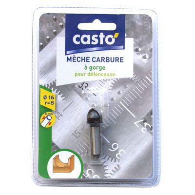 Fraise à  gorge Mac Allister HM rayon 8 mm queue 8 mm