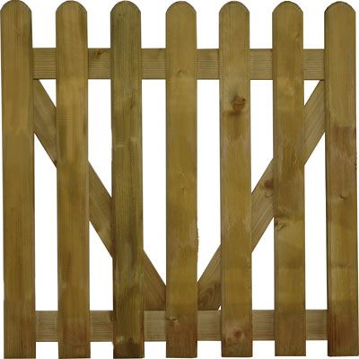 Portillon en bois Anna 100 x h.100 cm