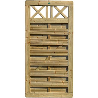 Demi-panneau bois droit BLOOMA Inyo 90 x h.180 cm