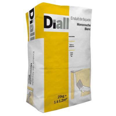 Enduit de façade monocouche blanc 25kg