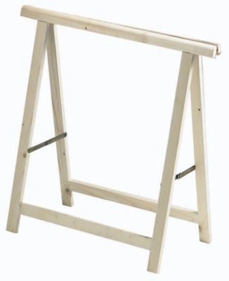 Tréteau en bois pin L. 75 cm x H. 75 cm