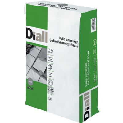 Colle carrelage sol intérieur/extérieur gris 25 kg