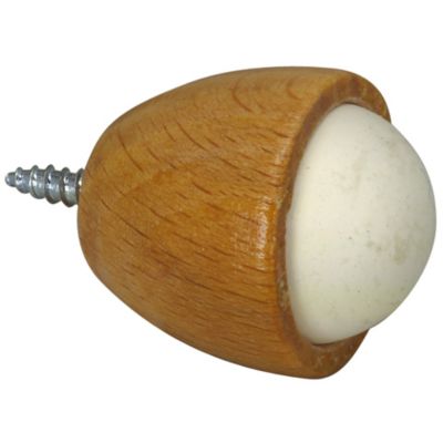 Butoir ø28 x Hauteur 40 mm mur hêtre verni