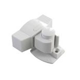 Arrêt de porte adhésif Diall Inox blanc