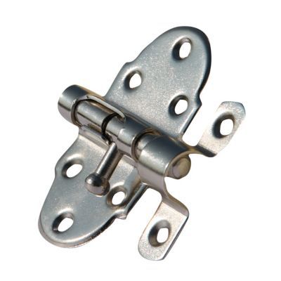 Verrou à pêne rond Diall 40 mm acier nickelé