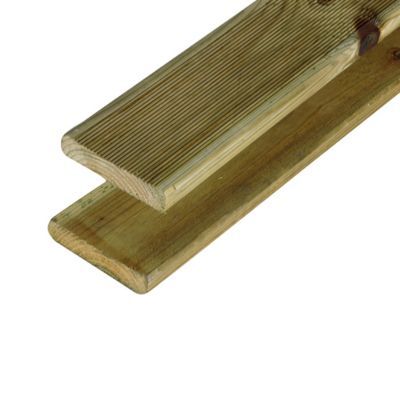 Lame de terrasse pin L.240 x l.9 6 cm