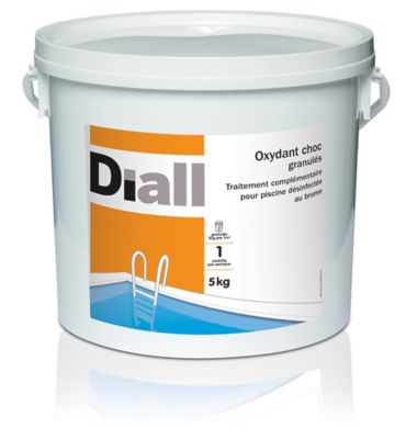 Traitement complémentaire pour piscine Oxydant choc action 5 kg Diall