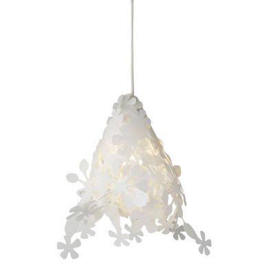 Suspension CASTORAMA Flor blanc Ø39 x h.33,5 cm