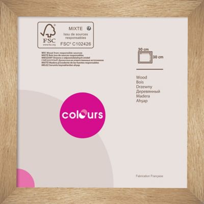Cadre photo effet chêne Colours Matsuoka l.30 x H.30 cm