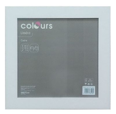 Cadre photo blanc Lissea l.30 x H.30 cm