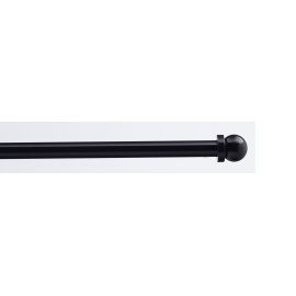 Barre de vitrage COLOURS Bloom noir brillant Ø7 mm x L.70/110 cm