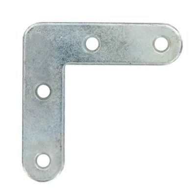 4 Equerres spéciale Acier zingué L.10 x H.40 x EP.40mm