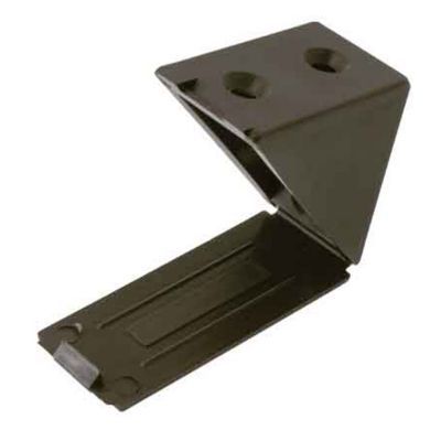 4 Taquets équerre brun L. 40 x H. 40 x P. 23 mm