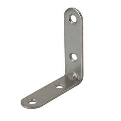 4 Equerres de chaise Acier Inox l.50 x H.25 x P.25 mm