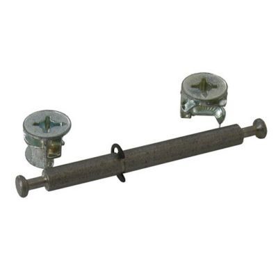 2 ferrures d'assemblage + Goujon ø15 x H. 12,5 mm