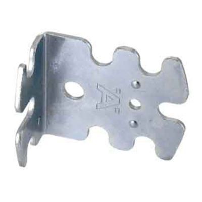 2 Equerres spéciale Acier zingué L.42 x H.25 x EP.50mm