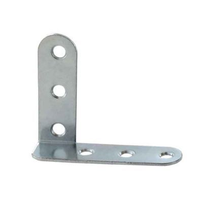 2 Equerres coudées Acier zingué l.40 x H.12 x P.30 mm