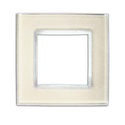 Plaque de finition Colours Kalya simple verre sésame