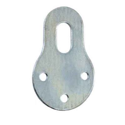 4 attaches-éléments Acier zingué l. 22 x H. 40 mm