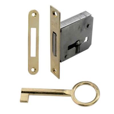 Serrure à larder l. 37 mm x H. 35 mm x EP. 8 mm