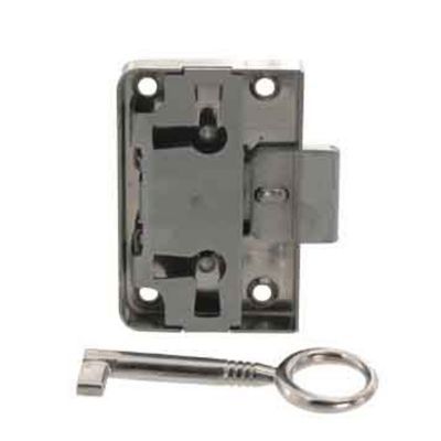 Serrure en applique l. 42 mm x H. 55 mm x EP. 9 mm