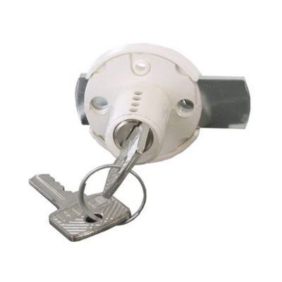 Serrure à cylindre droite/gauche Plastique AXE 20 ø35 mm