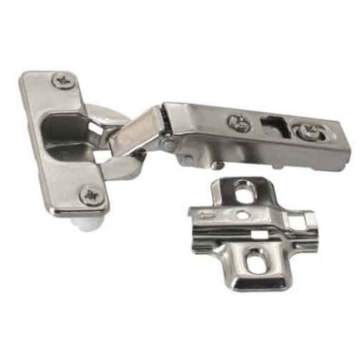 Charnière invisible tourillon acier nickelé pour porte à demi-recouvrement Diall Ø35 mm 110°, lot de