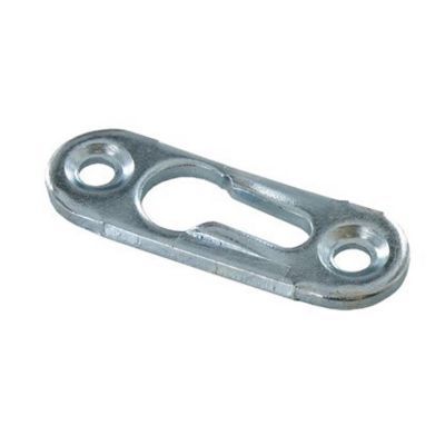 Platine boutonnière Acier zingué H. 52 x l. 12 mm