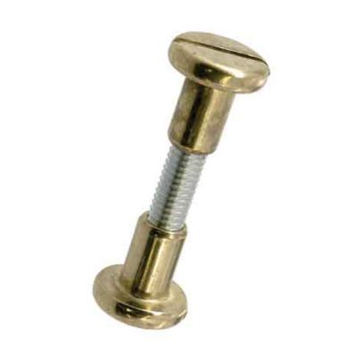 2 vis liaison laiton Diall M6 Ø8mm x L.14mm x Ep.46/54 mm