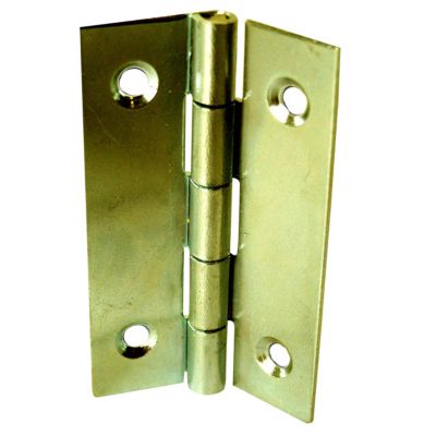 2 charnières acier laitonné Diall 30 x 19 mm