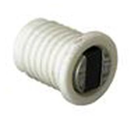 2 loqueteaux cylindre Blanc 4 kg à encastrer