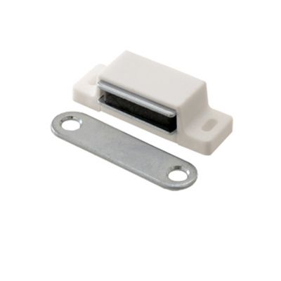 2 loqueteaux Blanc 4kg à encastrer entraxe 26