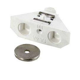 Loqueteau blanc 4 kg entraxe 22 mm