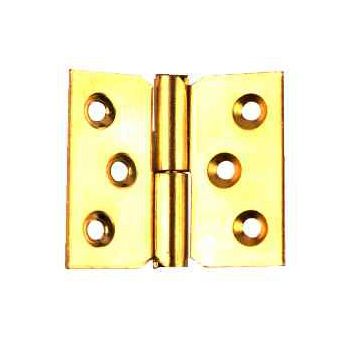 Lot de 2 paumelles laitonées 40 x 50 mm gauche