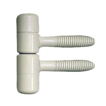 Lot de 2 fiches à visser blanc 13 x 35 mm