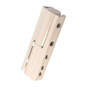 Lot de 2 paumelles universelles blanc 50 mm